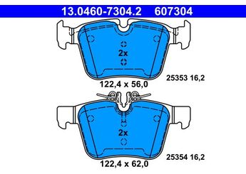 Fren Disk Balata Arka ATE 13.0460-7304.2  A0004208200 4203602 000 420 36 02 4208200 000 420 82 00 4209403 000 420 94 03 84201320 008 420 13 20 84201420 008 420 14 20 A0004203602 A 000 420 36 02 A 000 420 82 00 A0004209403 A 000 420 94 03 A0084201320 A 008 420 13 20 A0084201420 A 008 420 14 20