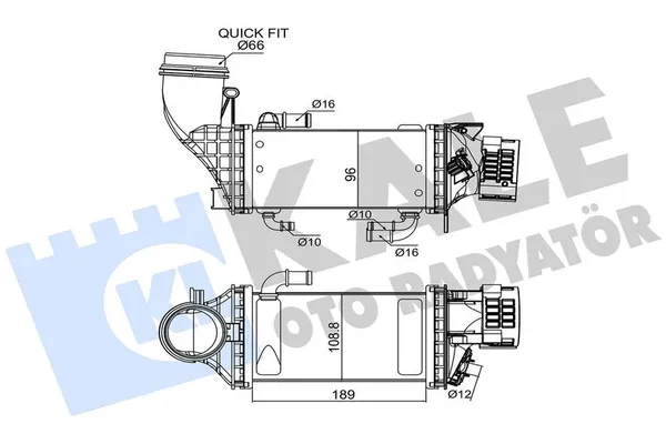 Turbo Radyatörü  Audi A3 Sedan (8VM)(04.2016->)  VOLKSWAGEN ORJINAL 04E145785M