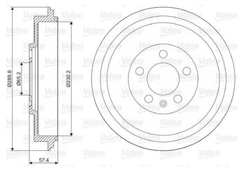 Kampana Arka Sağ veya Sol VALEO 237085  1306211080 K1306211080 1J0609617B