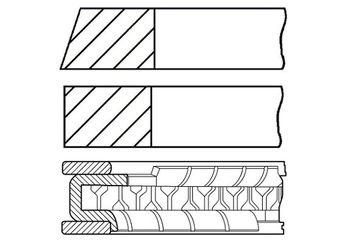 Segman (86.00MM-0.50)  GOETZE 06-850400-STD  06-850400-STD