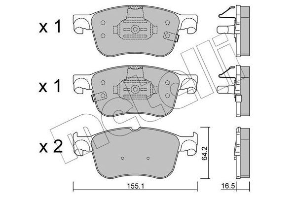 Fren Disk Balata Ön METELLI 22-1205-0