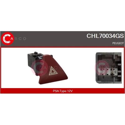 Dörtlü Flaşör Düğmesi  PSA ORJINAL 6554J7