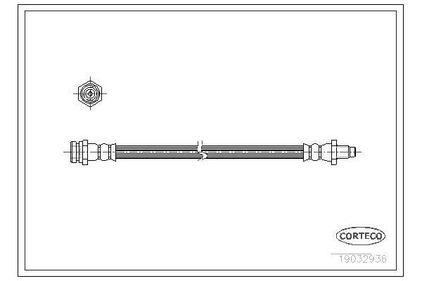 Fren Hortumu Ön Sağ veya Sol MGA 51212