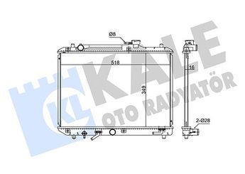 Su Radyatörü  KALE 348115  1J0121253A 1770060G11 17700-60G11 1770060G12 17700-60G12 1770060G10 1770062G12