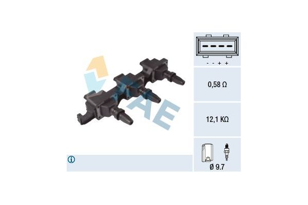 Ateşleme Bobini  Renault Safrane (B54)(09.1996->)  FAE 80374