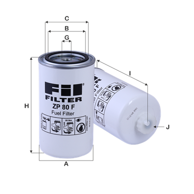 Yakıt Filtresi  FIL FILTRE ZP 80 F