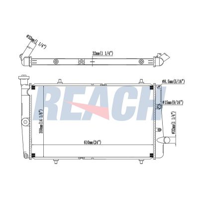 Su Radyatörü  Peugeot 309 (02.1986->)  PSA ORJINAL 1300G2