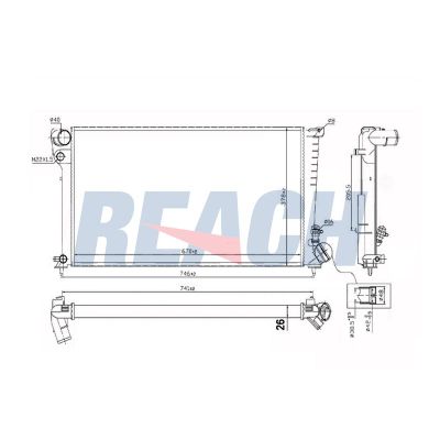 Su Radyatörü  Peugeot 306 S.Wagon (04.1997->)  MANDO HC253104A000