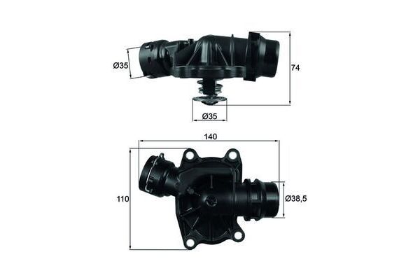 Termostat  BMW 3 Serisi Touring (E46)(1999->)  MAHLE TI 233 88
