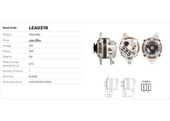 Alternatör  LUCAS ELEKTRIK LEA0378  LEA0378 3730032131 37300-32131
