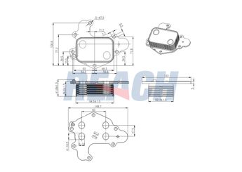 Motor Yağ Soğutucu  PSA ORJINAL 9839253380  9839253380 3553445 9807656980 9815697880