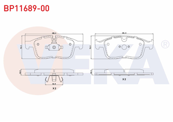 Fren Disk Balata Ön VEKA BP11689-00  