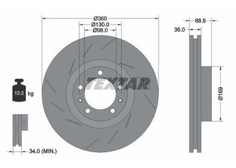 Fren Disk Ayna Ön Sağ AYD 51324  298615302B 97035140400 97035140401