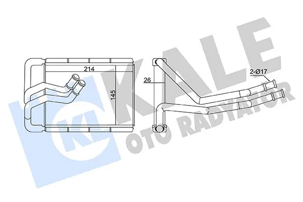 Kalorifer Radyatörü  Hyundai Tucson (JM)(2004->)  KALE 360825
