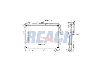 Su Radyatörü  RADISEN RR 68890  FF5215205 S20715200 R2S215200D R2S215200B R2S2-15-200 B R2S215200C R2S2-15-200 C R2S2-15-200 D R2S215200A R2S215V0X S207-15-200