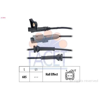 Abs Sensörü Ön Sağ veya Sol Citroen C4 5 Kapı (08.2010->)  SWAPP 11057