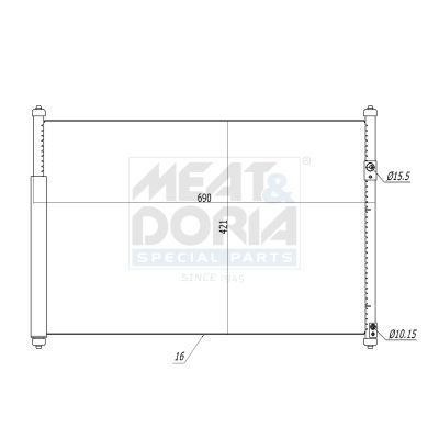 Klima Radyatörü  VEKA 43-4104