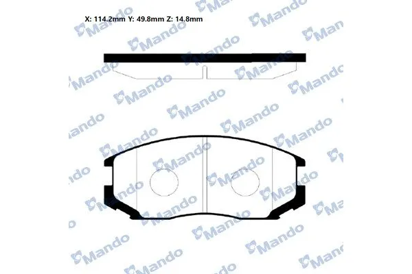 Fren Disk Balata Ön Mitsubishi Lancer Sedan (C60A/C70A)(1989->)  MANDO RMPM01NS