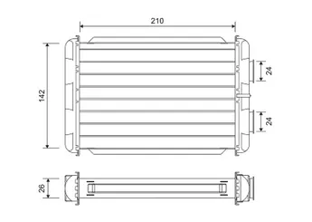 Kalorifer Radyatörü  VALEO 811614  77363485