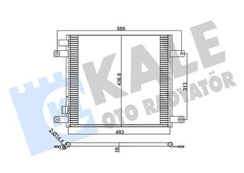 Klima Radyatörü  KALE 350330  1371355 1972851