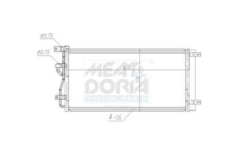 Klima Radyatörü  MGA 82439  20874703 4818691 04818691