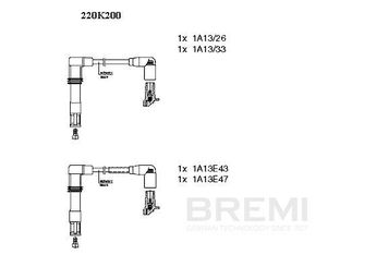 Buji Kablosu  BREMI 220K200  36905409K 036 905 409 K