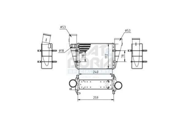 Turbo Radyatörü  BEHR 8ML 376 727-581
