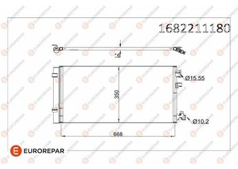 Klima Radyatörü  EUROREPAR 1682211180  1682211180 921100001R
