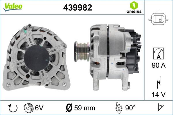 Alternatör  VALEO 439982