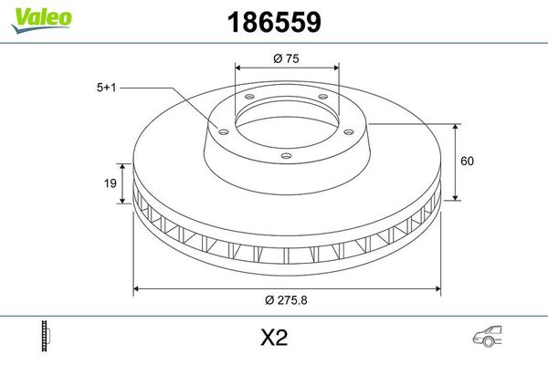 Fren Disk Ayna Arka Sağ ve Sol BMW 3 Serisi Sedan (E46)(1998->)  VALEO 186559