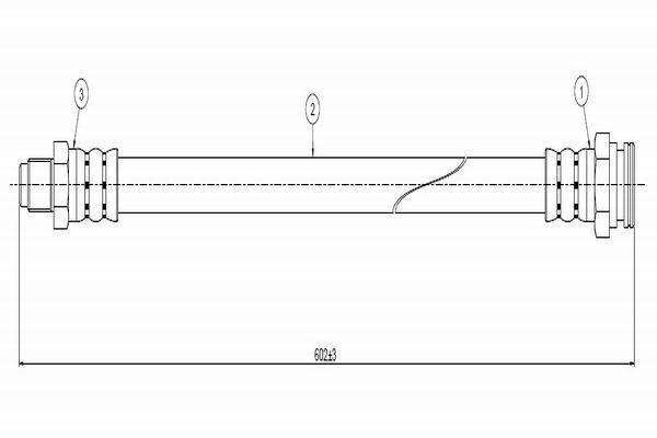 Fren Hortumu Ön Sağ veya Sol Alfa Romeo 166 (2003->)  CAVO C800 656A