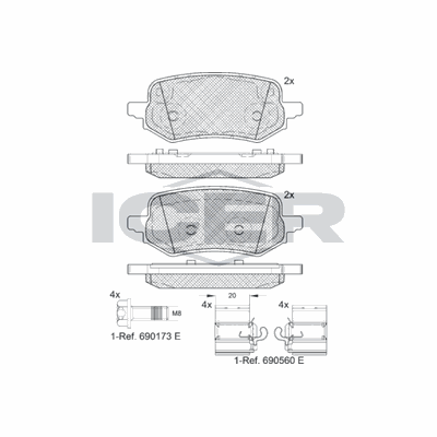 Fren Disk Balata Arka Ford Puma (2019->)  FORD ORJINAL KTL1TC2M007AB