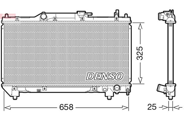 Su Radyatörü  DENSO DRM50115