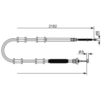 El Fren Teli Arka Sağ veya Sol BOSCH 1 987 482 594