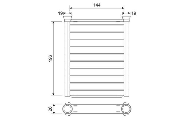 Kalorifer Radyatörü  Toyota Urban Cruiser (NLP11/NSP11)(02.2009->)  VALEO 811589