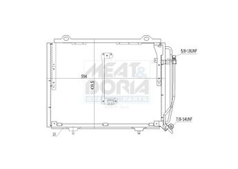 Klima Radyatörü  ORİS CME176016  A2028300770 2028300770