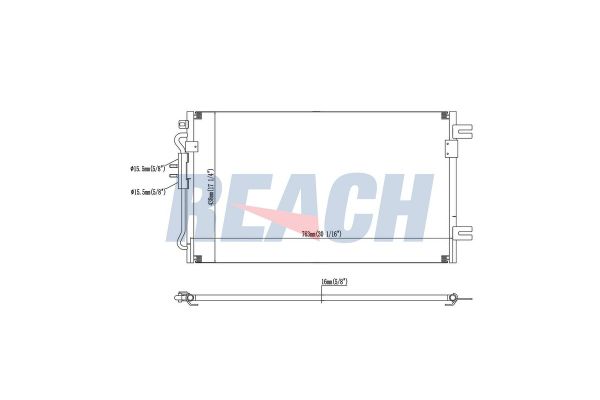 Klima Radyatörü  Chrysler Voyager (RG)(2001->)  BOSCH 1 986 AD2 303