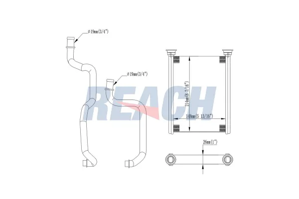 Kalorifer Radyatörü  Renault Scenic III (04.2009->)  ZENON RN2657B