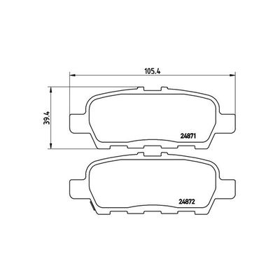 Fren Disk Balata Arka Nissan Murano (Z51)(06.2008->)  MAGNETI MARELLI 363700456068