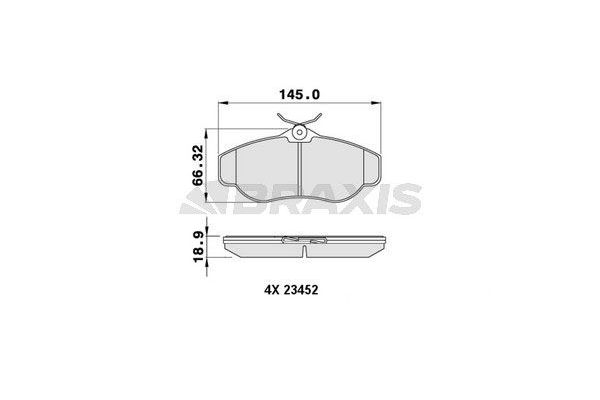 Fren Disk Balata Ön Land Rover Discovery (LT)(01.1999->)  BRAXIS AA0212