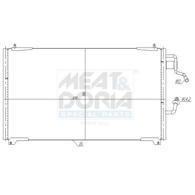 Klima Radyatörü  Peugeot 406 (S1/S2)(08.1995->)  PSA ORJINAL 6453JA