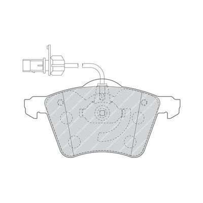 Fren Disk Balata Ön Ford Fiesta (CBK)(2002->)  FERODO FVR1484