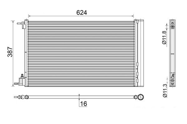 Klima Radyatörü  Opel Insignia A Country Tourer (2013->)  MAHLE AC 552 000S