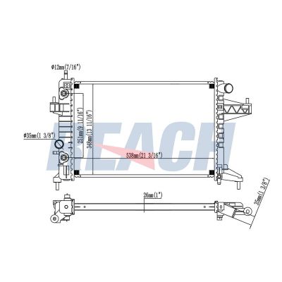 Su Radyatörü  Opel Corsa C (2003->)  ORİS BBM142032