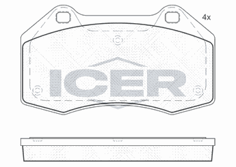 Fren Disk Balata Ön MAGNETI MARELLI 323700015500  7701208218 24162 AC0581389D PAD1416 130460 48052 573253B PA1705 8226510 LP1940