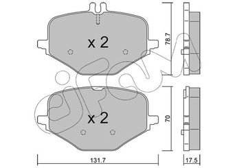 Fren Disk Balata Ön CIFAM 822-1309-0  4205202 A0004205202 4201506 000 420 15 06 4203705 000 420 37 05 000 420 52 02 A0004201506 A000 420 15 06 A0004203705 A000 420 37 05 A000 420 52 02