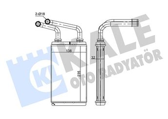 Kalorifer Radyatörü  ZENON RN2656B  7701207992 2711500QAF 4415542 77 01 207 992 93181454