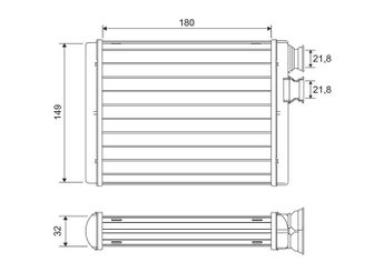 Kalorifer Radyatörü  VALEO 811596  1610530280