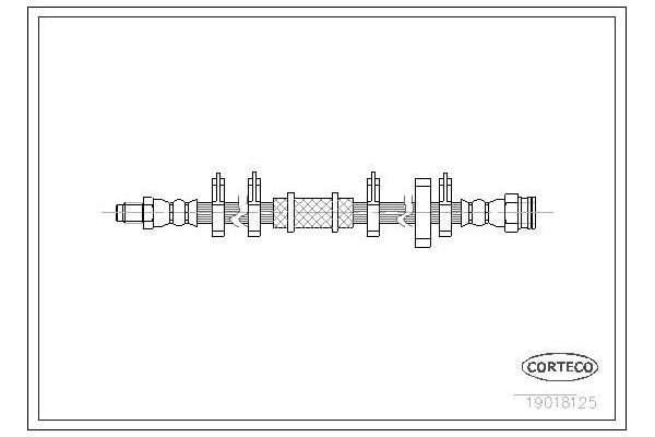 Fren Hortumu Ön Sağ veya Sol OSSCA 00129