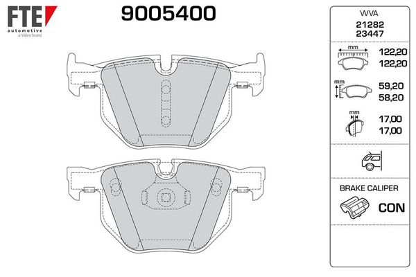Fren Disk Balata Arka BMW X6 M Serisi (E71)(2009->)  FTE 9005400